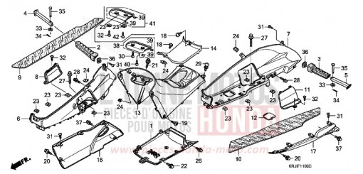TOLE DE PLANCHER/CACHE CENTRAL (FES1253-5) (FES1503-5) FES1253 de 2003